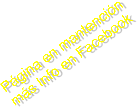 P�gina en mantenci�n m�s Info en Facebook
